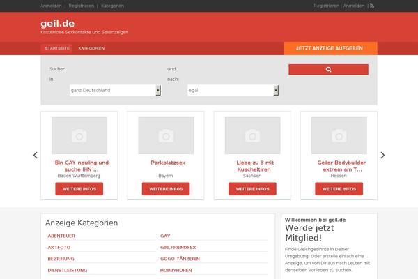 FlatPress theme site design template sample