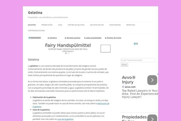 Twenty Twelve theme site design template sample