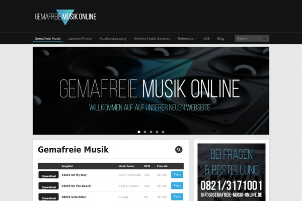gemafreie-musik-online.de site used Musicmaker
