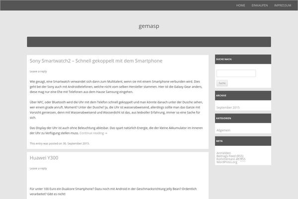 WordPress website example screenshot