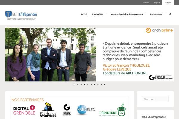 gementreprendre.fr site used Customizr