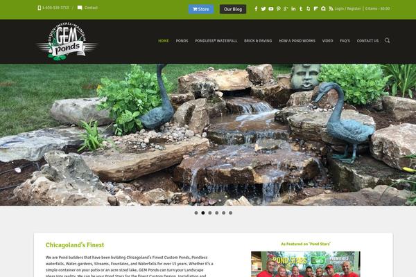 gemponds.com site used Optik-theme-4