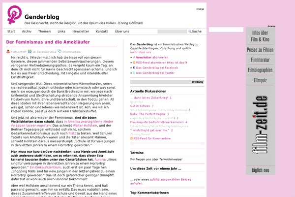 genderblog.de site used Genderblog