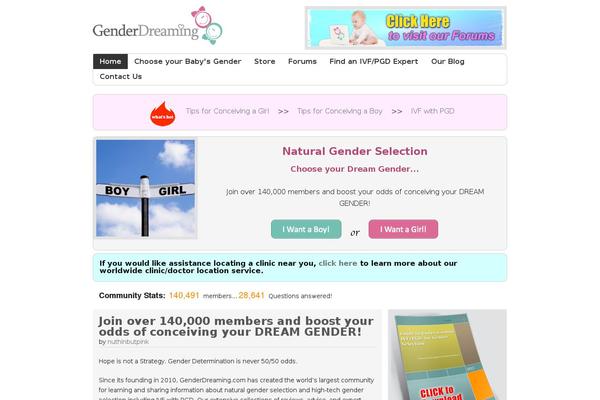 genderdreaming.com site used Builder-foundation-gender-child