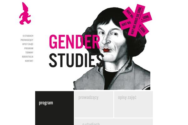 genderstudies.pl site used Gstheme
