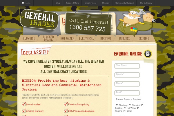 generaltrades.com.au site used Wp_gt_theme