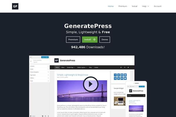 generatepress.com site used Generatepress_official