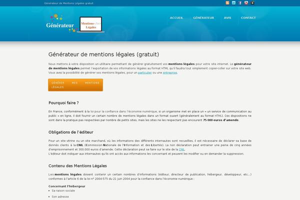 generateur-de-mentions-legales.com site used Kleenr