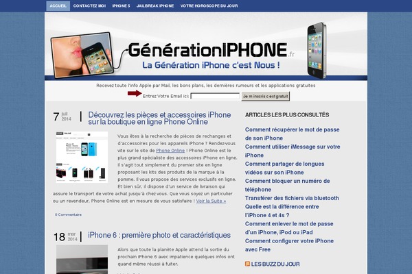 generationiphone.fr site used Lysa