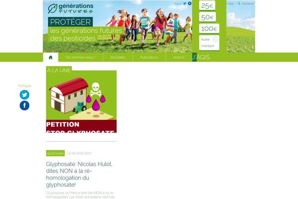 generations-futures.fr site used Generationsfutures
