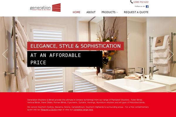 generationshutters.com.au site used Generationshutter