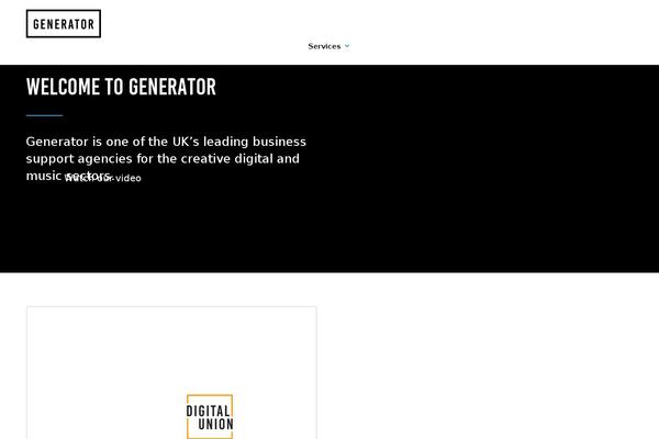 generator.org.uk site used Generator-theme-by-cargo