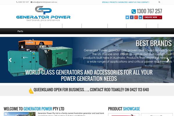 generatorpower.com.au site used Generator-power