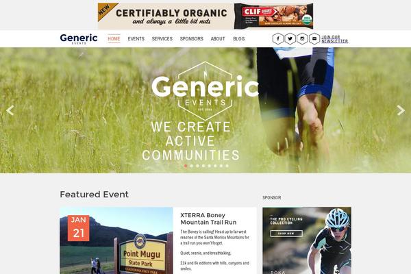 Genericevents theme site design template sample