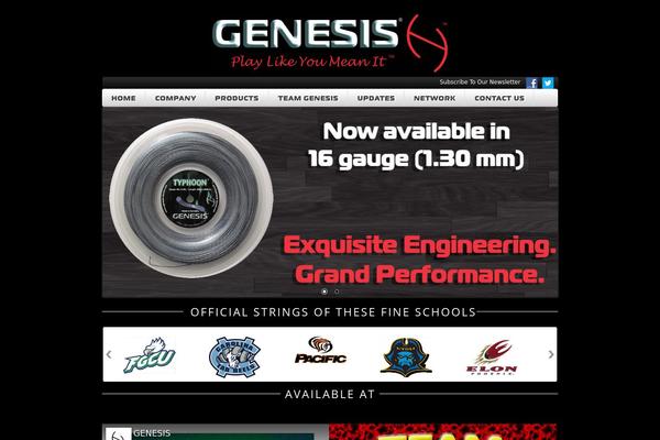 genesis-tennis.com site used Genesis-tennis