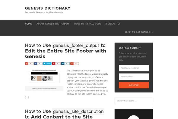 genesisdictionary.com site used Cauliflower-master