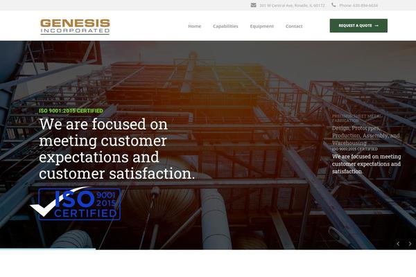 Manufacturing theme site design template sample