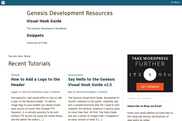 WordPress website example screenshot