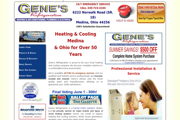 WordPress website example screenshot