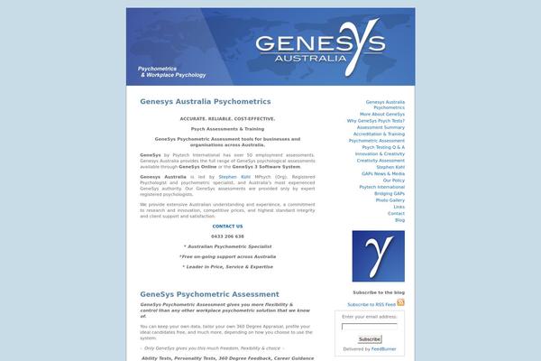 genesysaustralia.com site used Default