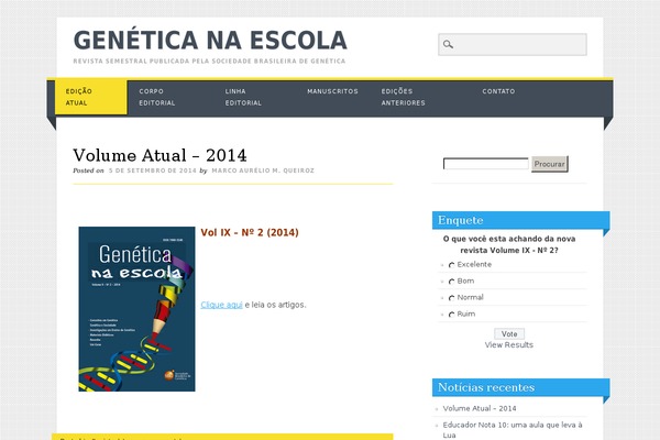 geneticanaescola.com.br site used Living Journal