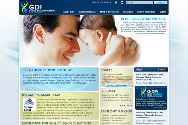 geneticdiseasefoundation.org site used Gdf