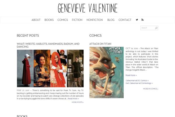 genevievevalentine.com site used Genevieve