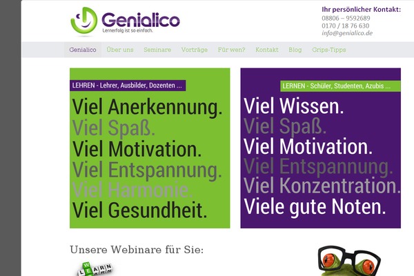 WordPress website example screenshot