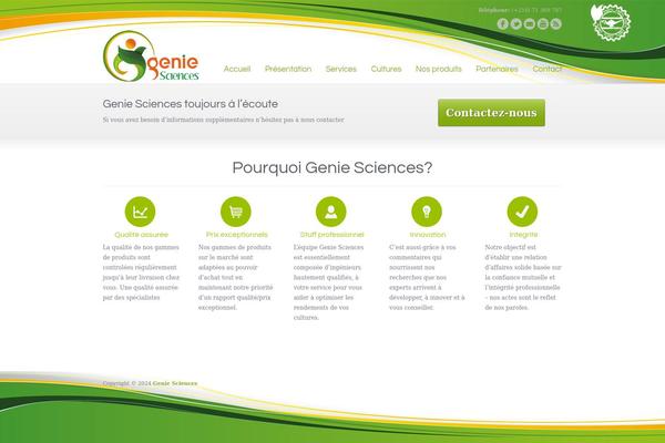 genie-sciences.com site used Genie