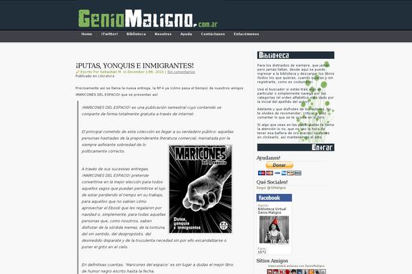 geniomaligno.com.ar site used Cubez