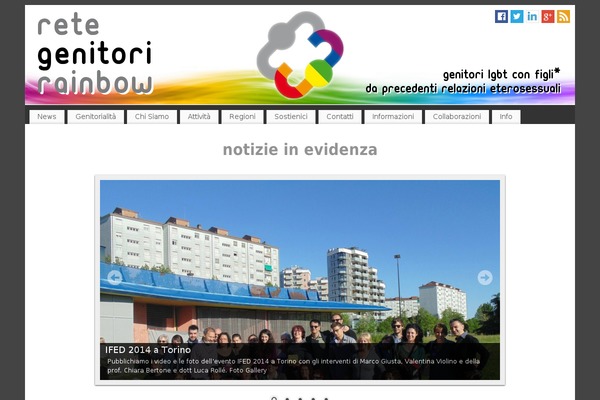 genitorirainbow.it site used Rainbow-theme