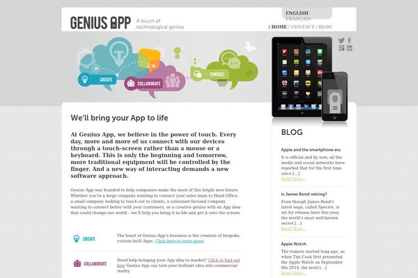 geniusapp.com site used Genius