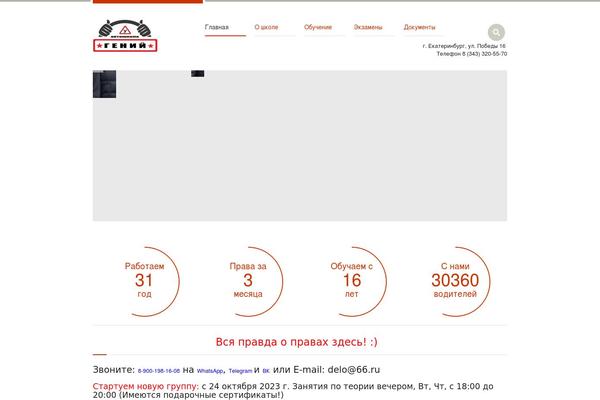 WordPress website example screenshot