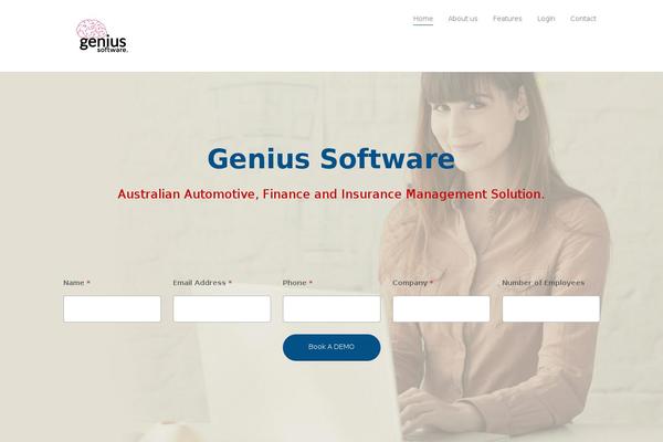 Stratus theme site design template sample