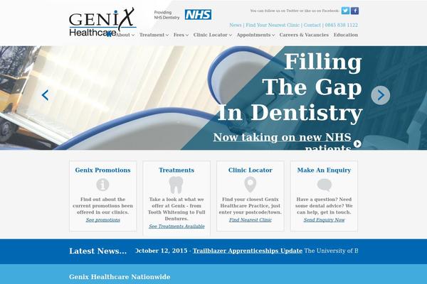 genixhealthcare.com site used Genix