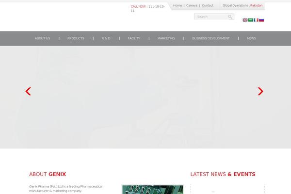 genixpharma.com site used Genix-pharma