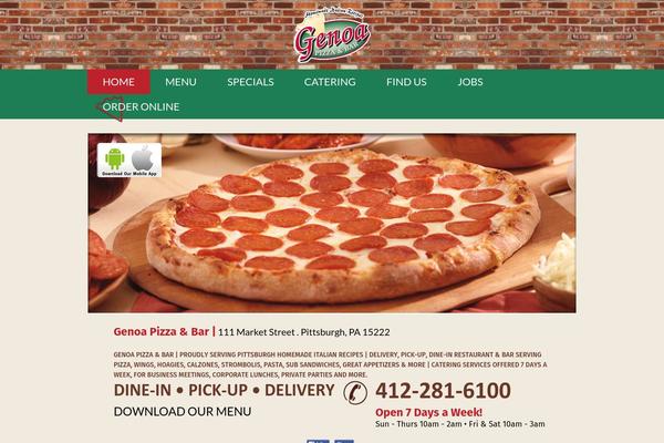 genoapizza.com site used Genoa