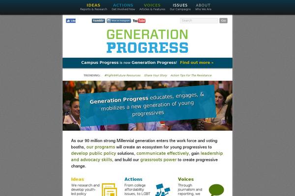 genprogress.org site used Instantwp