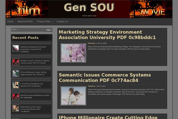 Seos Video theme site design template sample