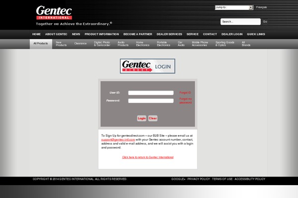 gentecdirect.com site used Gentecb2b