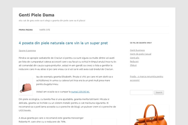 Twenty Twelve theme site design template sample
