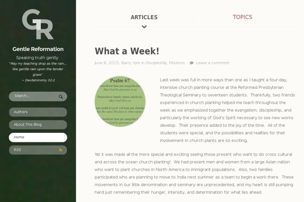 On Topic theme site design template sample