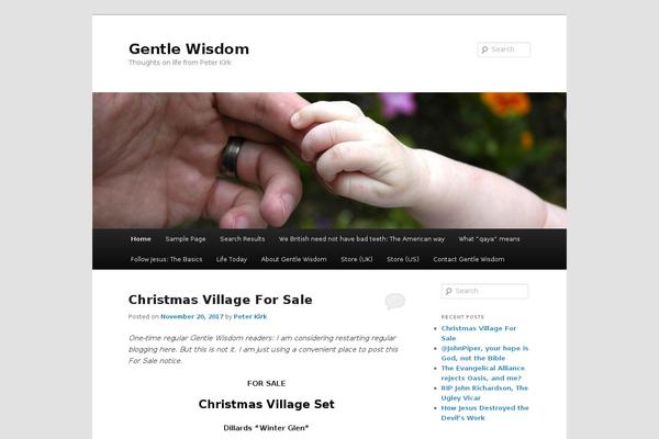 gentlewisdom.org site used Twentyelevenwithsidebar1