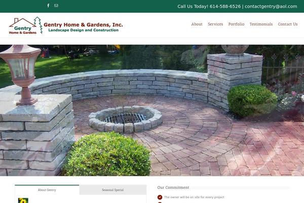 Avada theme site design template sample