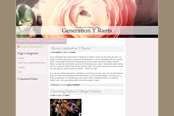 Ranunculus theme site design template sample
