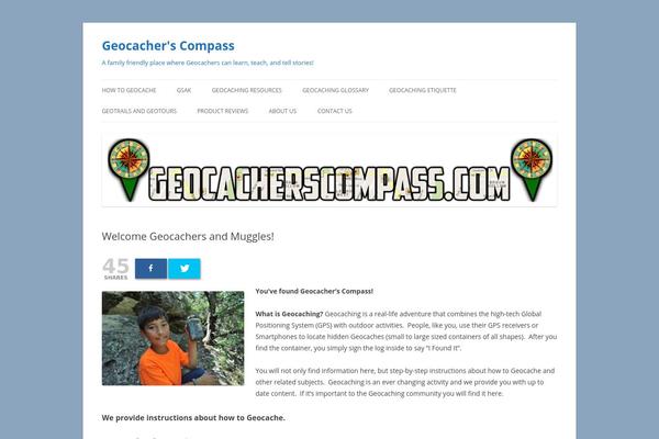 geocacherscompass.com site used Twenty Twelve