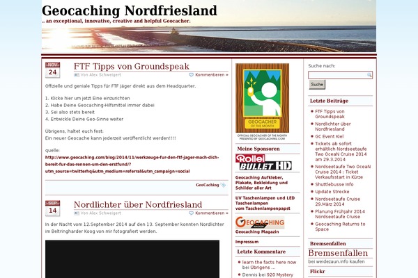 geocaching-nordfriesland.de site used Mysimplified-10