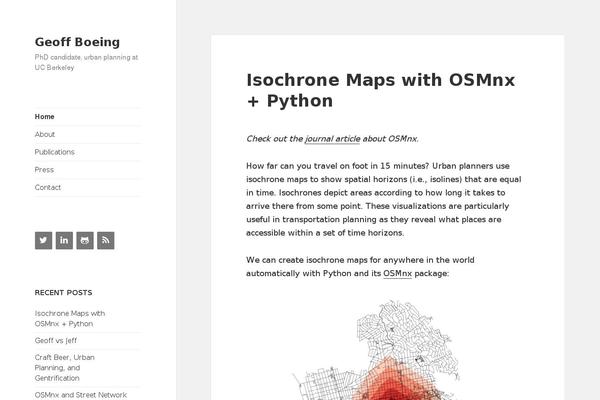 WordPress website example screenshot
