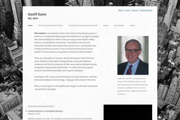 Twenty Twelve theme site design template sample