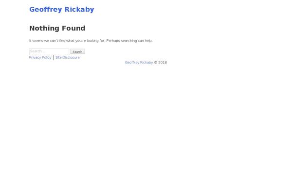 geoffreyrickaby.com site used Geoffrey-rickaby